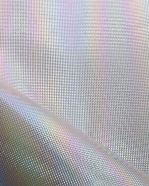 Material sintético ZELDA en color Ivory iridiscente