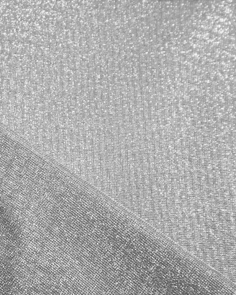 Material sintético CELEBRITY en color plata iridiscente